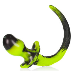 Oxballs Plug Queue Puppy Tail Bulldog 11.5  x 6 cm Jaune